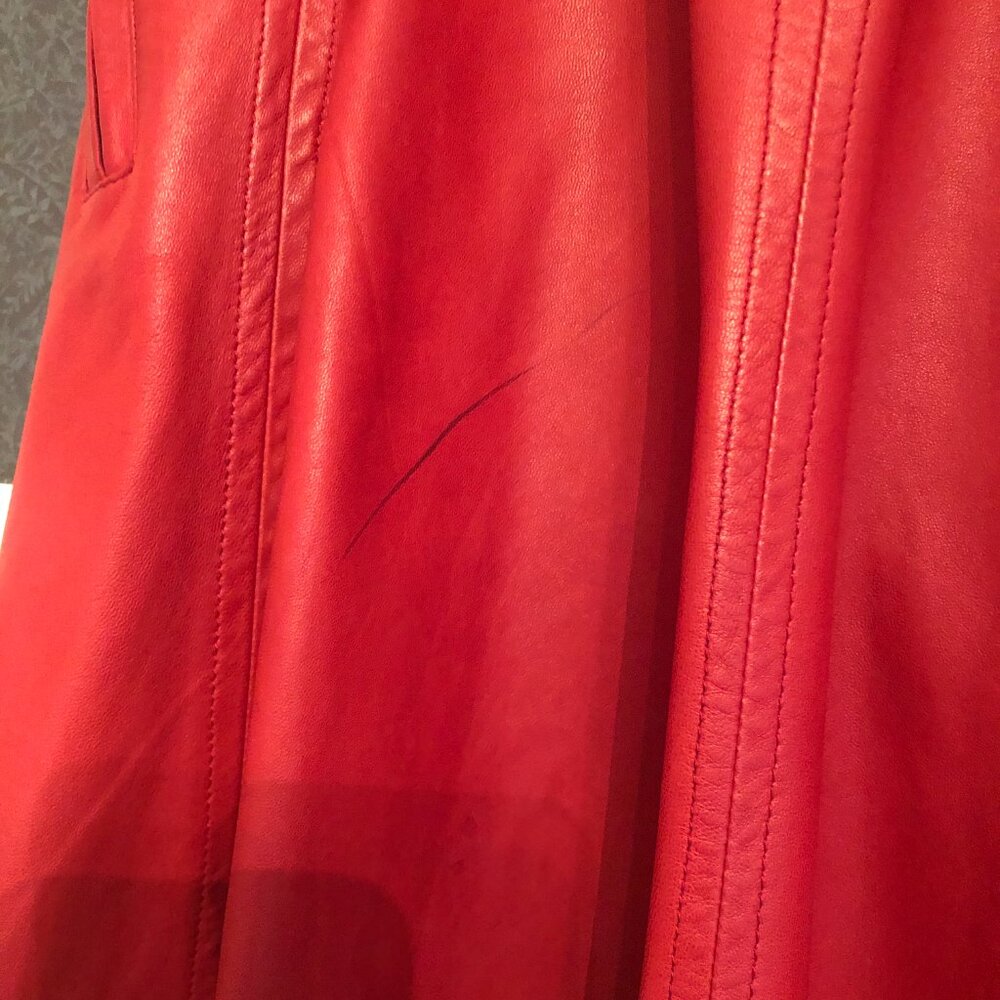 RARE Jean Paul Gaultier Vintage Leather Skirt - Picture 6 of 7